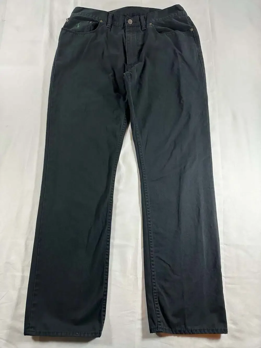 Polo Ralph Lauren Men's Straight Fit 650 Five-Pocket Cotton Pants Black 34x32